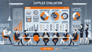 فرم ارزیابی تأمین‌کننده با شاخص‌های کیفی و زمانی